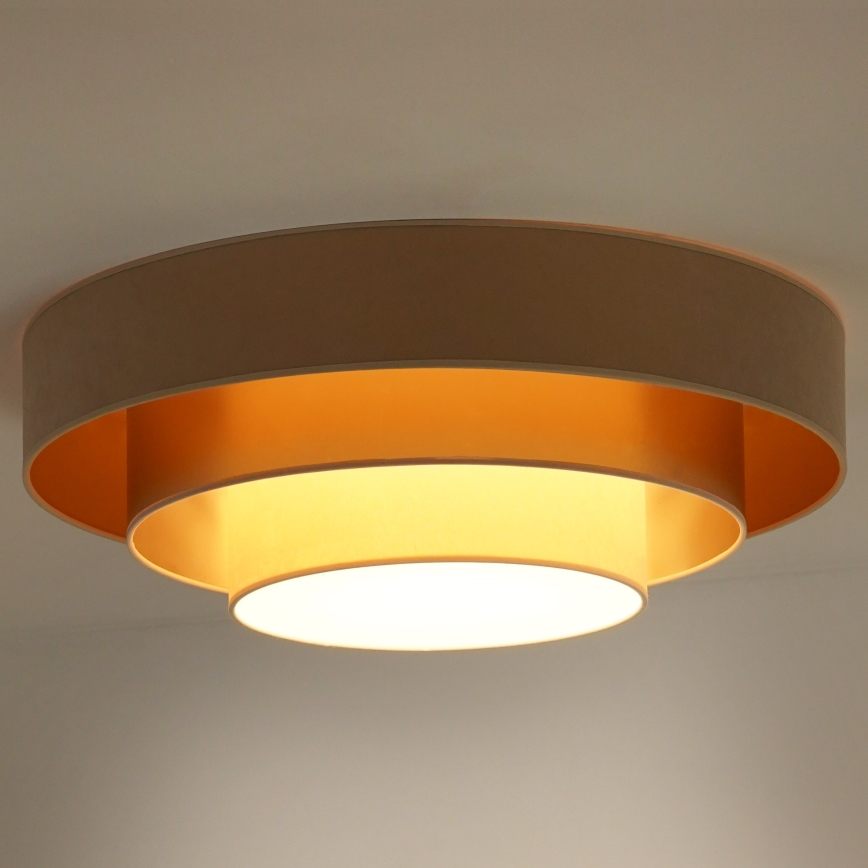 Duolla - LED Griestu lampa LUNETA LED/26W/230V d. 60 cm 4000K bēša/zelta/krēmkrāsa