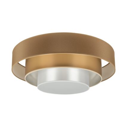 Duolla - LED Griestu lampa LUNETA LED/26W/230V d. 60 cm 4000K brūna/zelta/balta