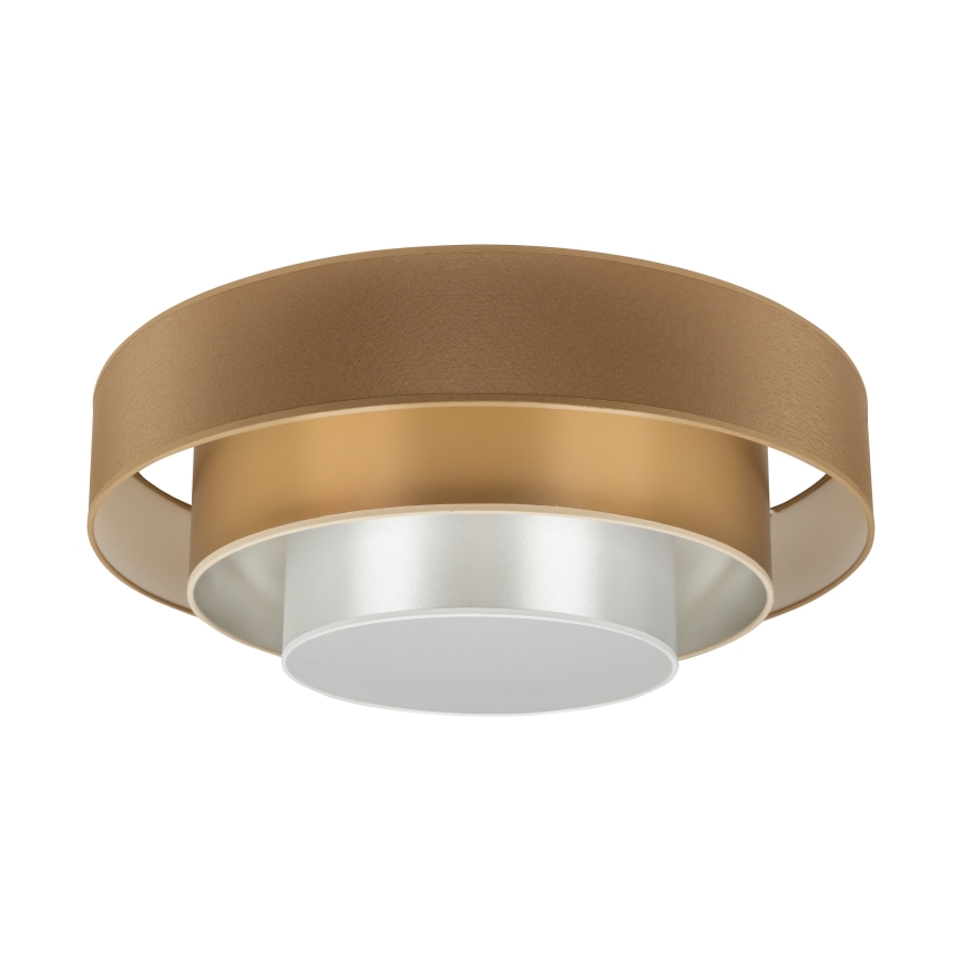 Duolla - LED Griestu lampa LUNETA LED/26W/230V d. 60 cm 4000K brūna/zelta/balta