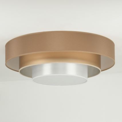 Duolla - LED Griestu lampa LUNETA LED/26W/230V d. 60 cm 4000K brūna/zelta/balta