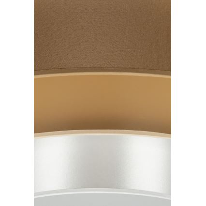 Duolla - LED Griestu lampa LUNETA LED/26W/230V d. 60 cm 4000K brūna/zelta/balta