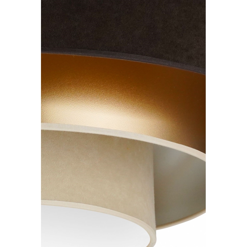 Duolla - LED Griestu lampa LUNETA LED/26W/230V d. 60 cm 4000K brūna/zelta/krēmkrāsa