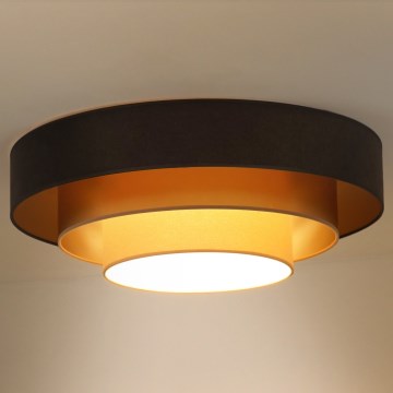 Duolla - LED Griestu lampa LUNETA LED/26W/230V d. 60 cm 4000K brūna/zelta/krēmkrāsa