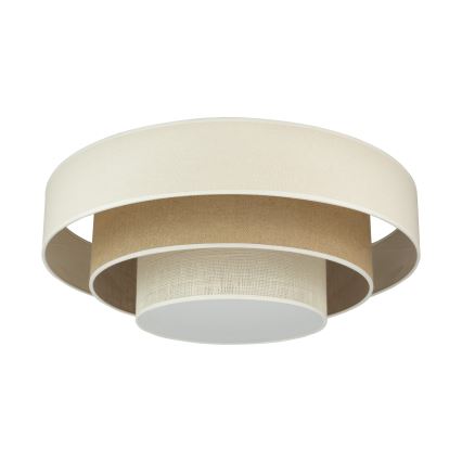 Duolla - LED Griestu lampa LUNETA LED/26W/230V d. 60 cm 4000K krēmkrāsa/brūna