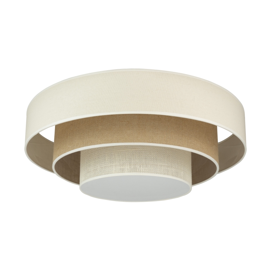 Duolla - LED Griestu lampa LUNETA LED/26W/230V d. 60 cm 4000K krēmkrāsa/brūna
