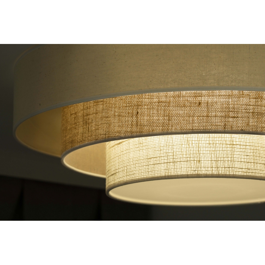 Duolla - LED Griestu lampa LUNETA LED/26W/230V d. 60 cm 4000K krēmkrāsa/brūna