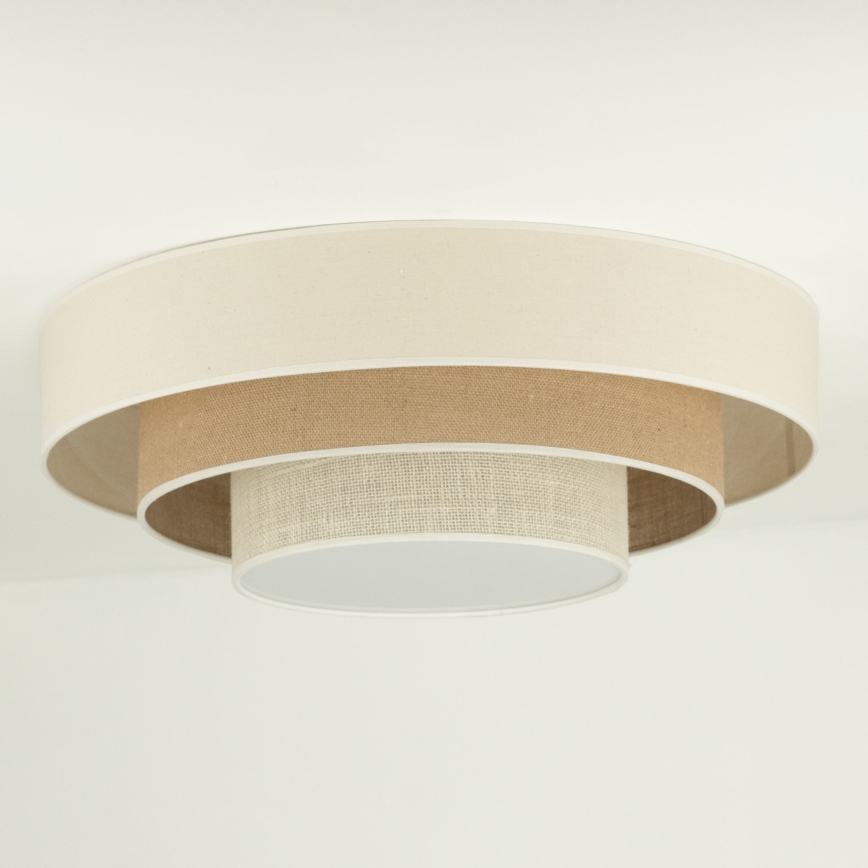 Duolla - LED Griestu lampa LUNETA LED/26W/230V d. 60 cm 4000K krēmkrāsa/brūna
