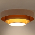 Duolla - LED Griestu lampa LUNETA LED/26W/230V d. 60 cm 4000K krēmkrāsa/zelta/bēša