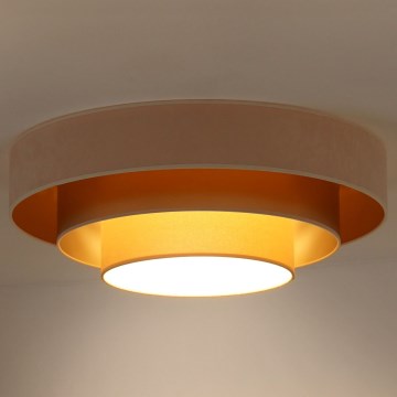 Duolla - LED Griestu lampa LUNETA LED/26W/230V d. 60 cm 4000K krēmkrāsa/zelta/bēša