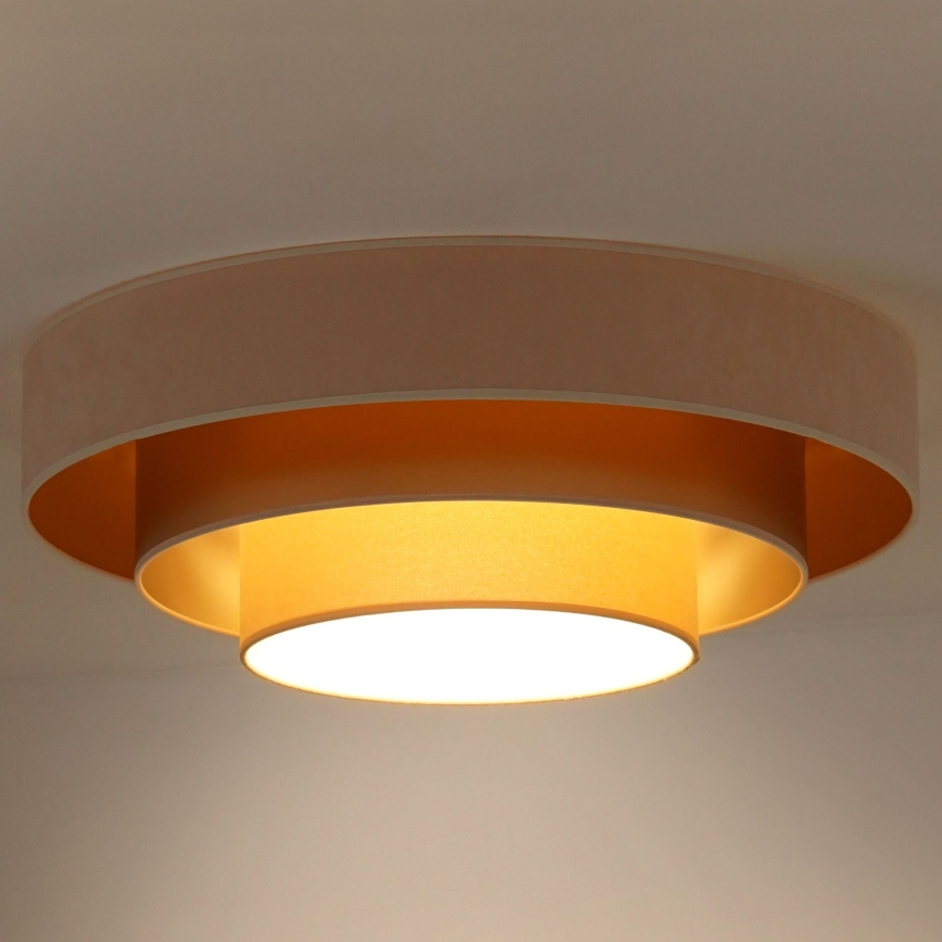 Duolla - LED Griestu lampa LUNETA LED/26W/230V d. 60 cm 4000K krēmkrāsa/zelta/bēša