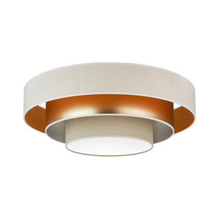 Duolla - LED Griestu lampa LUNETA LED/26W/230V d. 60 cm 4000K krēmkrāsa/zelta/bēša