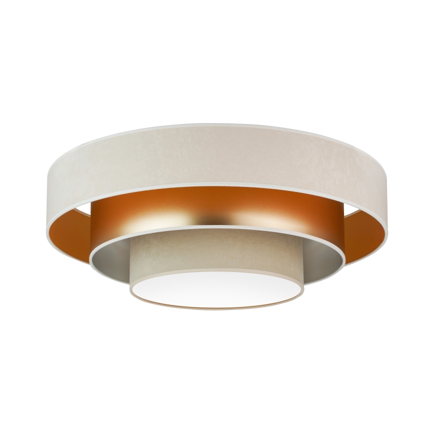 Duolla - LED Griestu lampa LUNETA LED/26W/230V d. 60 cm 4000K krēmkrāsa/zelta/bēša