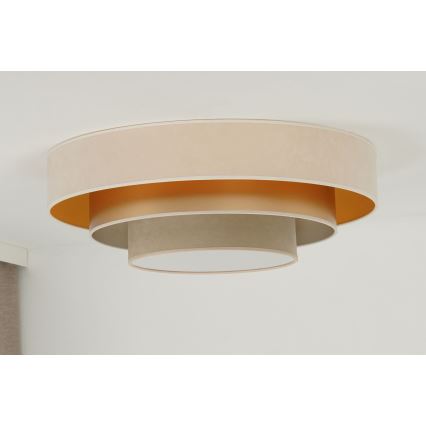 Duolla - LED Griestu lampa LUNETA LED/26W/230V d. 60 cm 4000K krēmkrāsa/zelta/bēša