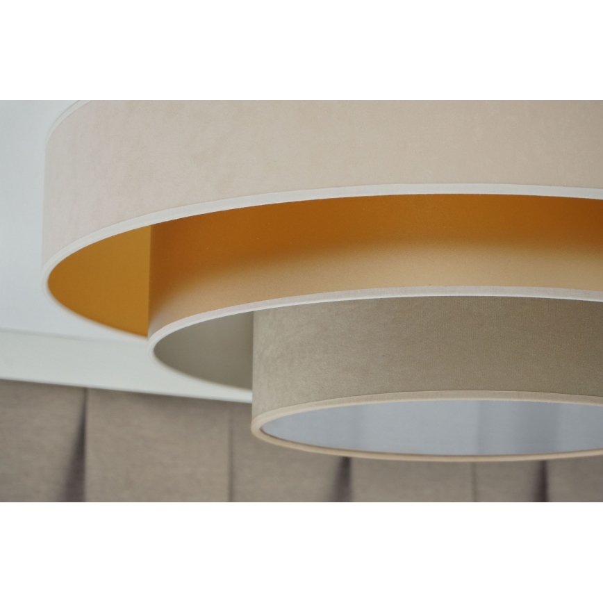 Duolla - LED Griestu lampa LUNETA LED/26W/230V d. 60 cm 4000K krēmkrāsa/zelta/bēša