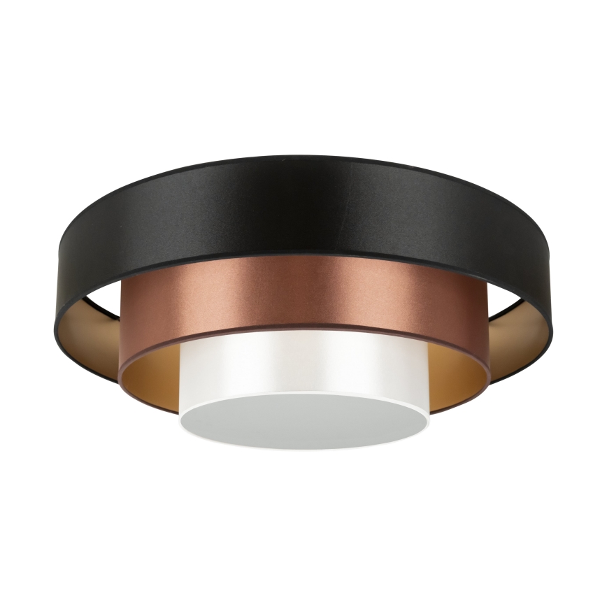 Duolla - LED Griestu lampa LUNETA LED/26W/230V d. 60 cm 4000K melna/varš/balta