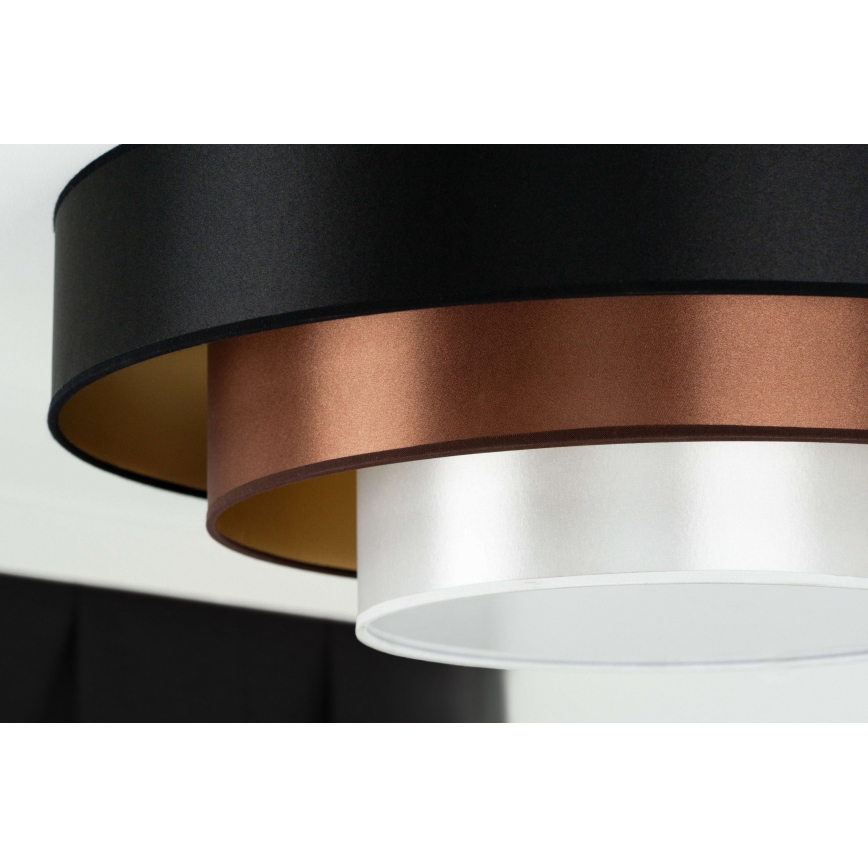 Duolla - LED Griestu lampa LUNETA LED/26W/230V d. 60 cm 4000K melna/varš/balta