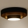 Duolla - LED Griestu lampa LUNETA LED/26W/230V d. 60 cm 4000K melna/zelta
