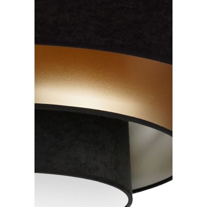 Duolla - LED Griestu lampa LUNETA LED/26W/230V d. 60 cm 4000K melna/zelta