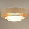 Duolla - LED Griestu lampa LUNETA LED/26W/230V d. 60 cm 4000K rotanga/bēša/brūna