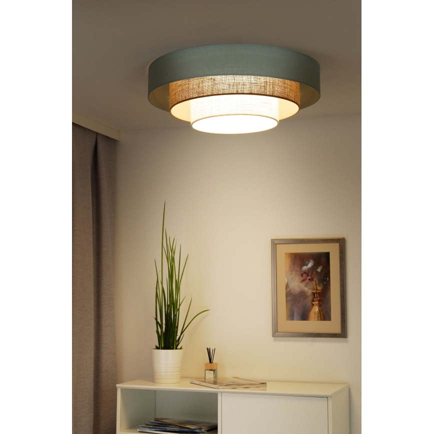 Duolla - LED Griestu lampa LUNETA LED/26W/230V d. 60 cm 4000K tirkīza/bēša/krēmkrāsa