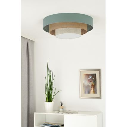 Duolla - LED Griestu lampa LUNETA LED/26W/230V d. 60 cm 4000K tirkīza/bēša/krēmkrāsa