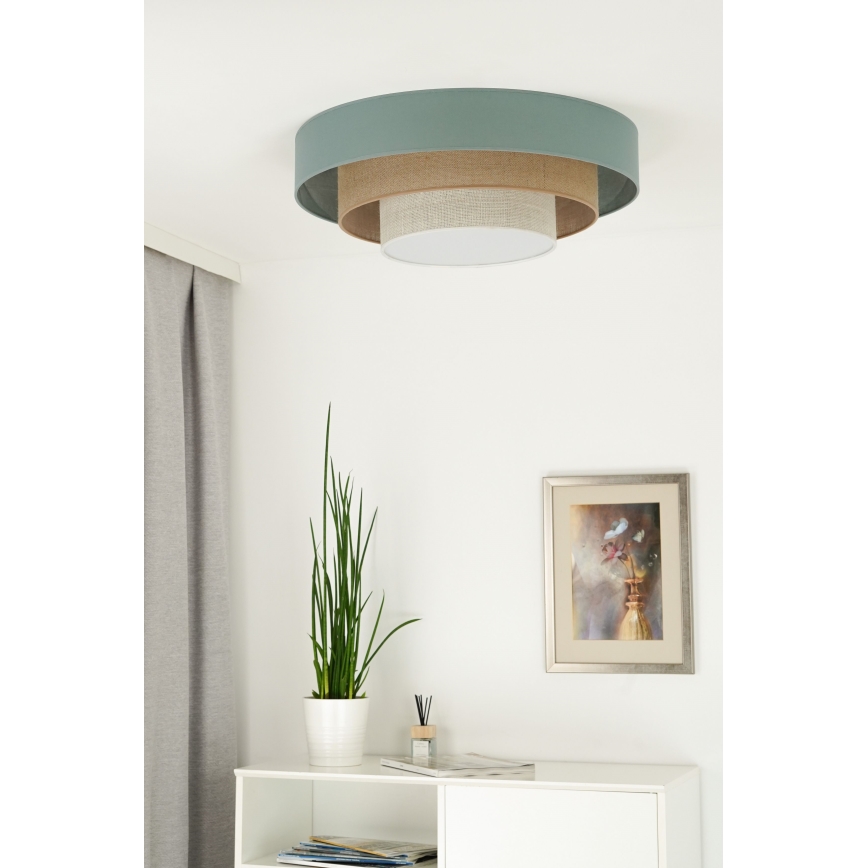 Duolla - LED Griestu lampa LUNETA LED/26W/230V d. 60 cm 4000K tirkīza/bēša/krēmkrāsa