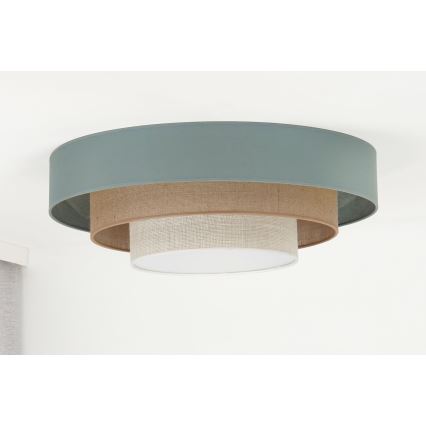 Duolla - LED Griestu lampa LUNETA LED/26W/230V d. 60 cm 4000K tirkīza/bēša/krēmkrāsa