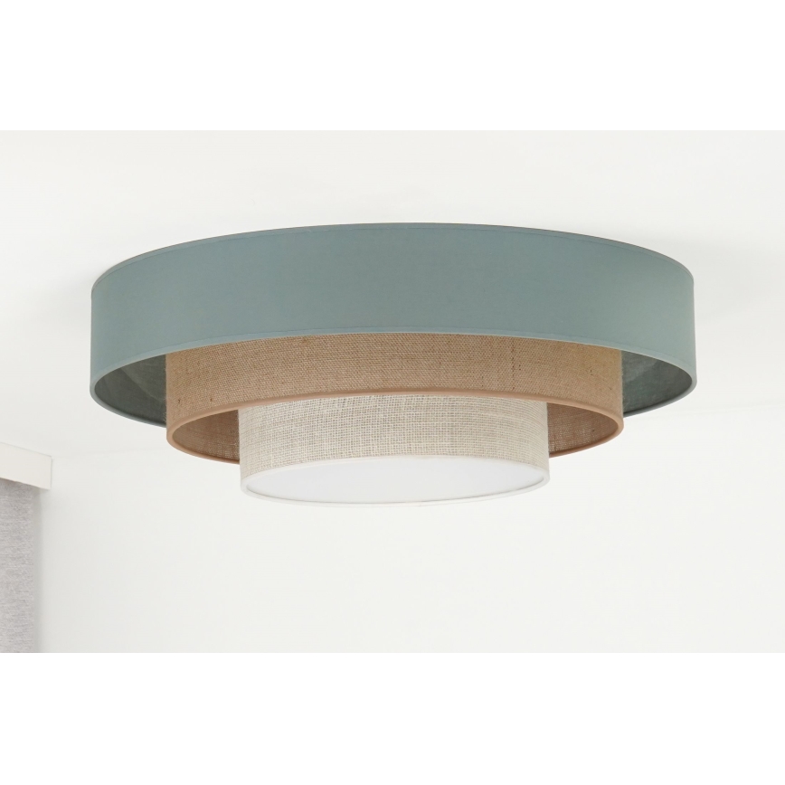 Duolla - LED Griestu lampa LUNETA LED/26W/230V d. 60 cm 4000K tirkīza/bēša/krēmkrāsa