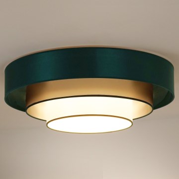 Duolla - LED Griestu lampa LUNETA LED/26W/230V d. 60 cm 4000K zaļa/zelta/balta