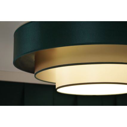 Duolla - LED Griestu lampa LUNETA LED/26W/230V d. 60 cm 4000K zaļa/zelta/balta