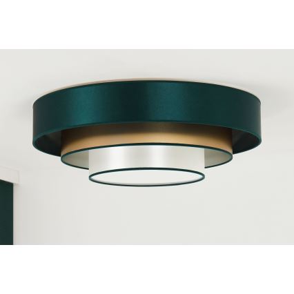 Duolla - LED Griestu lampa LUNETA LED/26W/230V d. 60 cm 4000K zaļa/zelta/balta