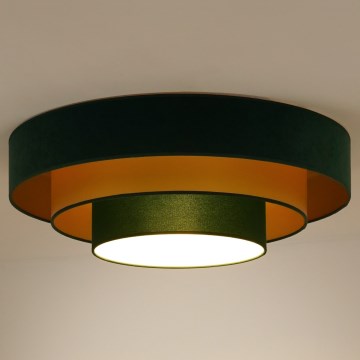 Duolla - LED Griestu lampa LUNETA LED/26W/230V d. 60 cm 4000K zaļa/zelta