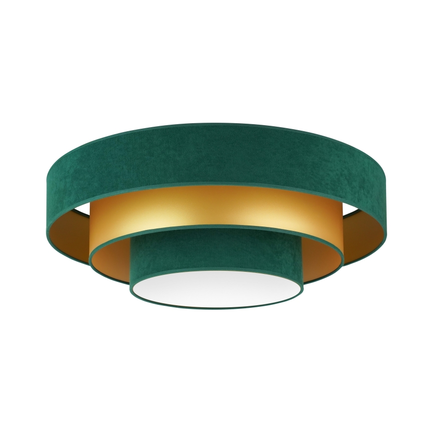 Duolla - LED Griestu lampa LUNETA LED/26W/230V d. 60 cm 4000K zaļa/zelta