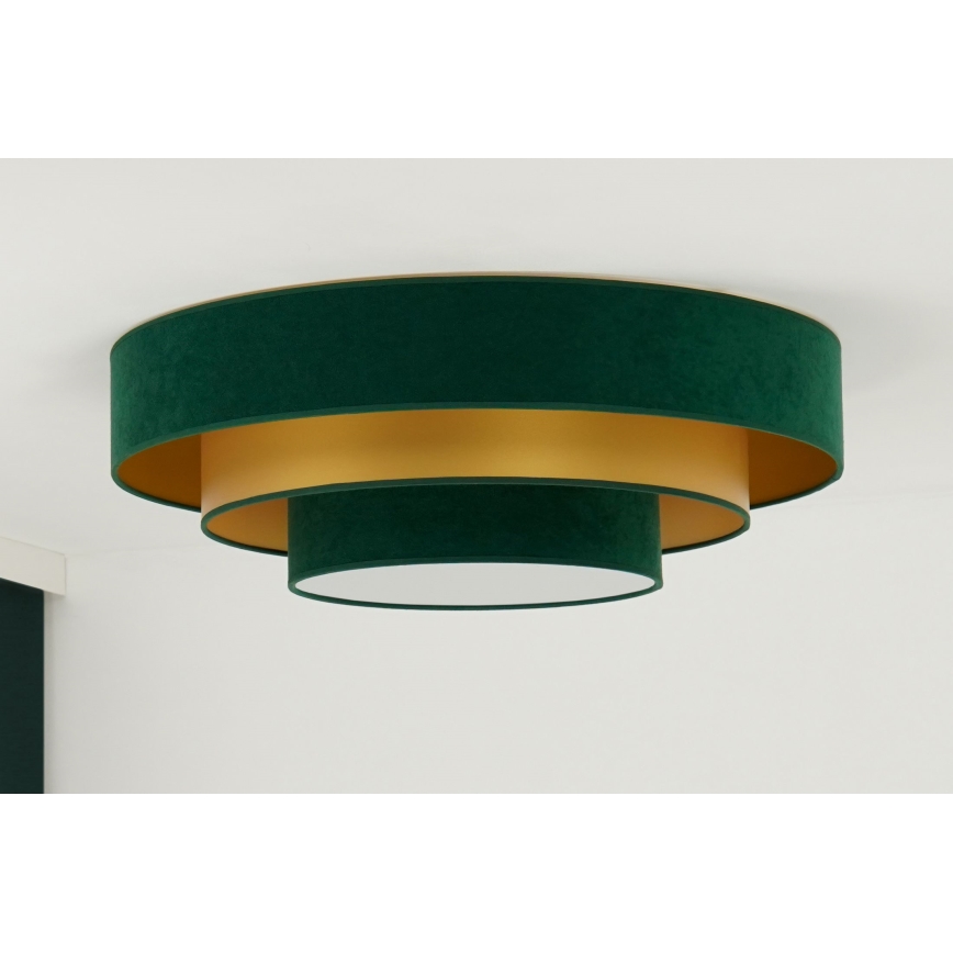 Duolla - LED Griestu lampa LUNETA LED/26W/230V d. 60 cm 4000K zaļa/zelta