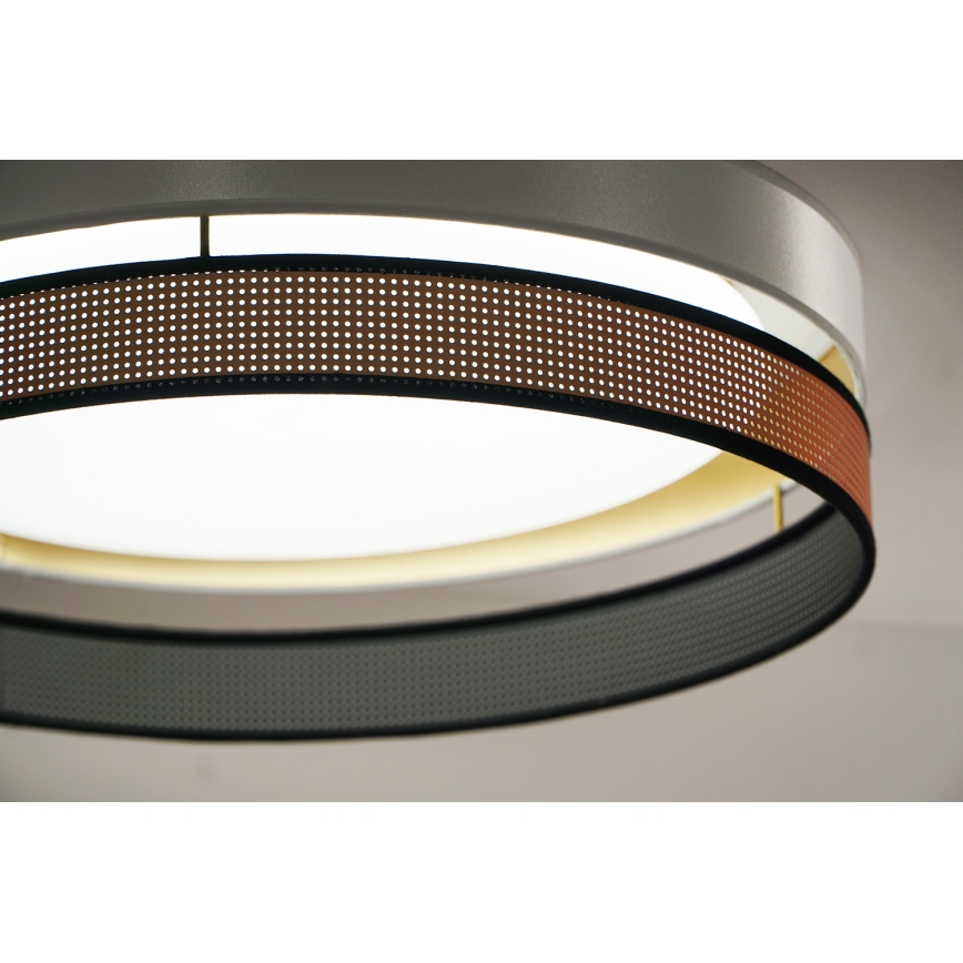 Duolla - LED Griestu lampa ROLLER DUO SHINY LED/24W/230V d. 45 cm balta/varš