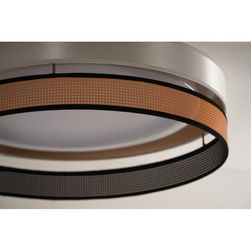 Duolla - LED Griestu lampa ROLLER DUO SHINY LED/24W/230V d. 45 cm balta/varš