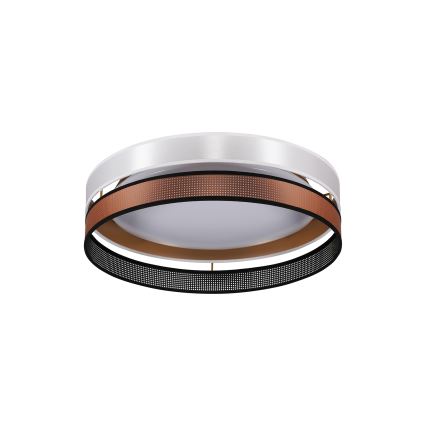 Duolla - LED Griestu lampa ROLLER DUO SHINY LED/24W/230V d. 45 cm balta/varš