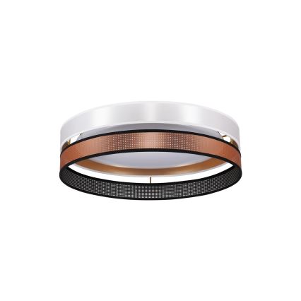 Duolla - LED Griestu lampa ROLLER DUO SHINY LED/24W/230V d. 45 cm balta/varš