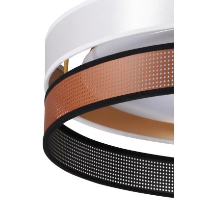 Duolla - LED Griestu lampa ROLLER DUO SHINY LED/24W/230V d. 45 cm balta/varš