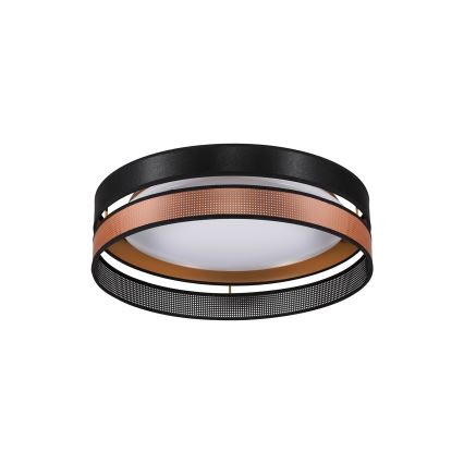 Duolla - LED Griestu lampa ROLLER DUO SHINY LED/24W/230V d. 45 cm melna/varš