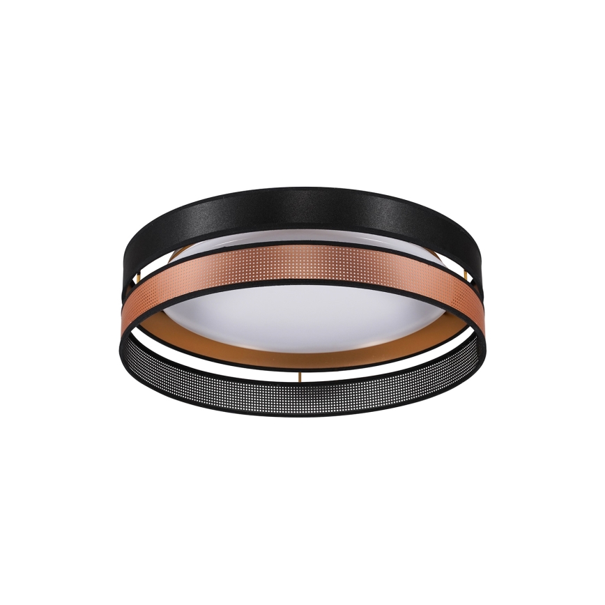 Duolla - LED Griestu lampa ROLLER DUO SHINY LED/24W/230V d. 45 cm melna/varš