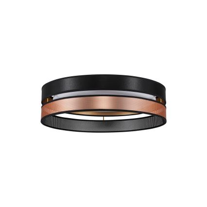 Duolla - LED Griestu lampa ROLLER DUO SHINY LED/24W/230V d. 45 cm melna/varš