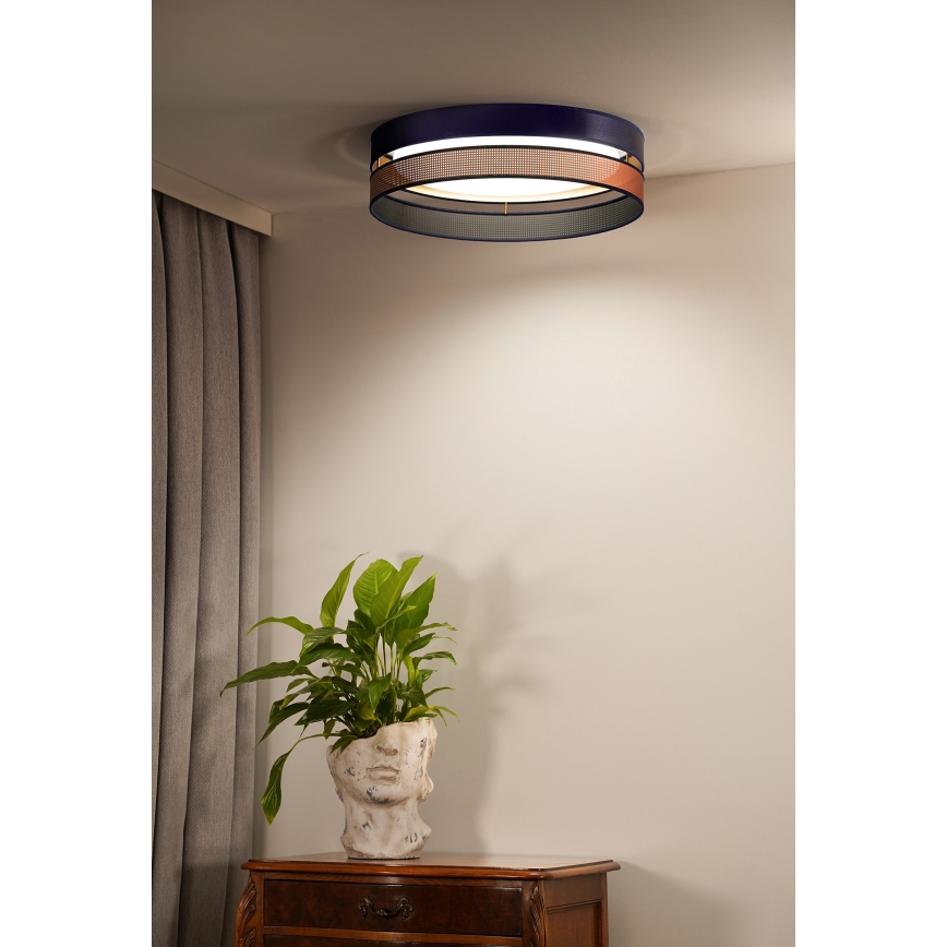 Duolla - LED Griestu lampa ROLLER DUO SHINY LED/24W/230V d. 45 cm zila/varš