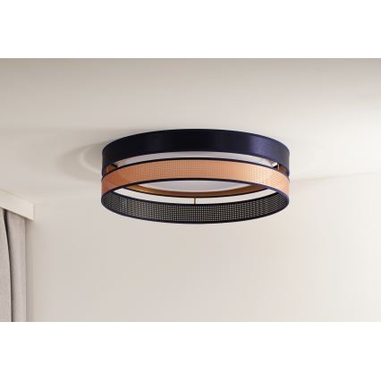 Duolla - LED Griestu lampa ROLLER DUO SHINY LED/24W/230V d. 45 cm zila/varš