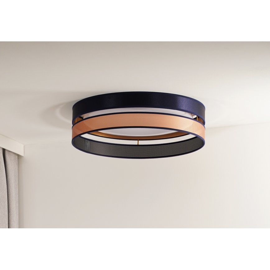 Duolla - LED Griestu lampa ROLLER DUO SHINY LED/24W/230V d. 45 cm zila/varš