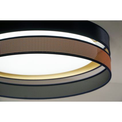 Duolla - LED Griestu lampa ROLLER DUO SHINY LED/24W/230V d. 45 cm zila/varš
