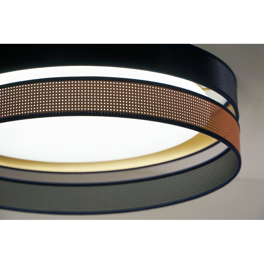 Duolla - LED Griestu lampa ROLLER DUO SHINY LED/24W/230V d. 45 cm zila/varš