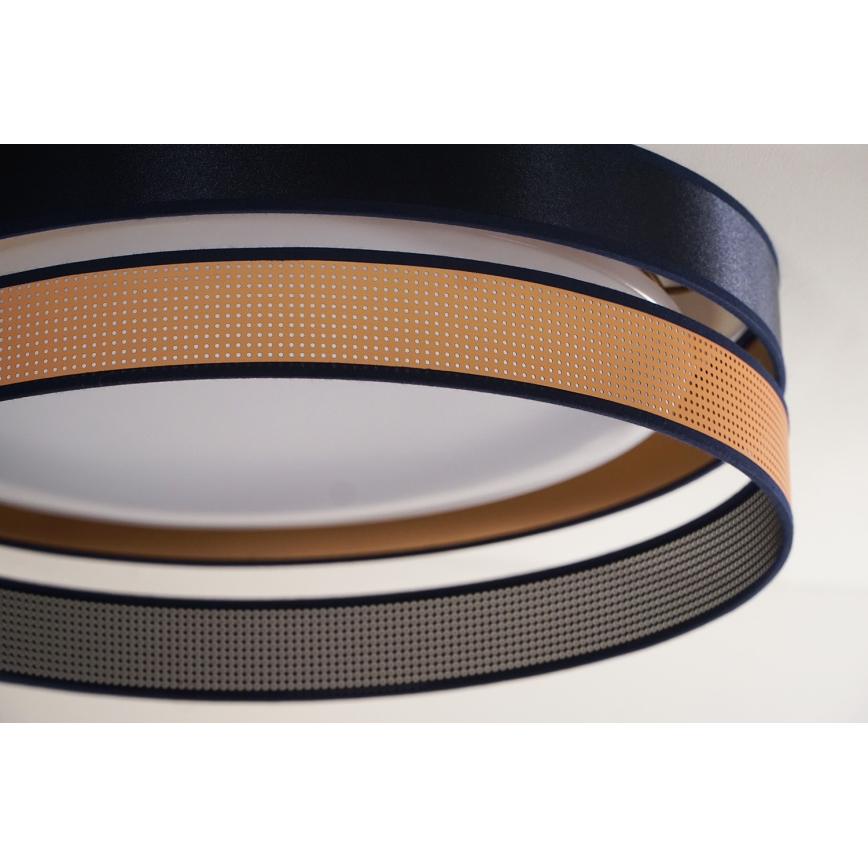 Duolla - LED Griestu lampa ROLLER DUO SHINY LED/24W/230V d. 45 cm zila/varš