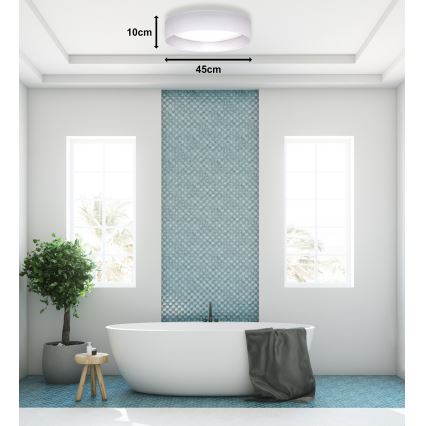 Duolla - LED Griestu lampa ROLLER LED/24W/230V d. 45 cm balta