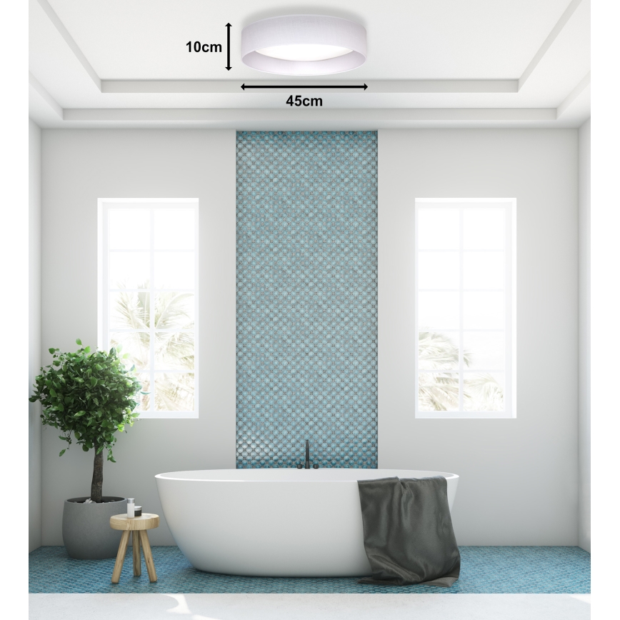 Duolla - LED Griestu lampa ROLLER LED/24W/230V d. 45 cm balta